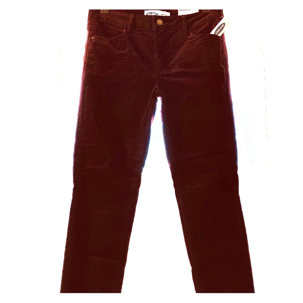 Old Navy purple velvet skinny jeans